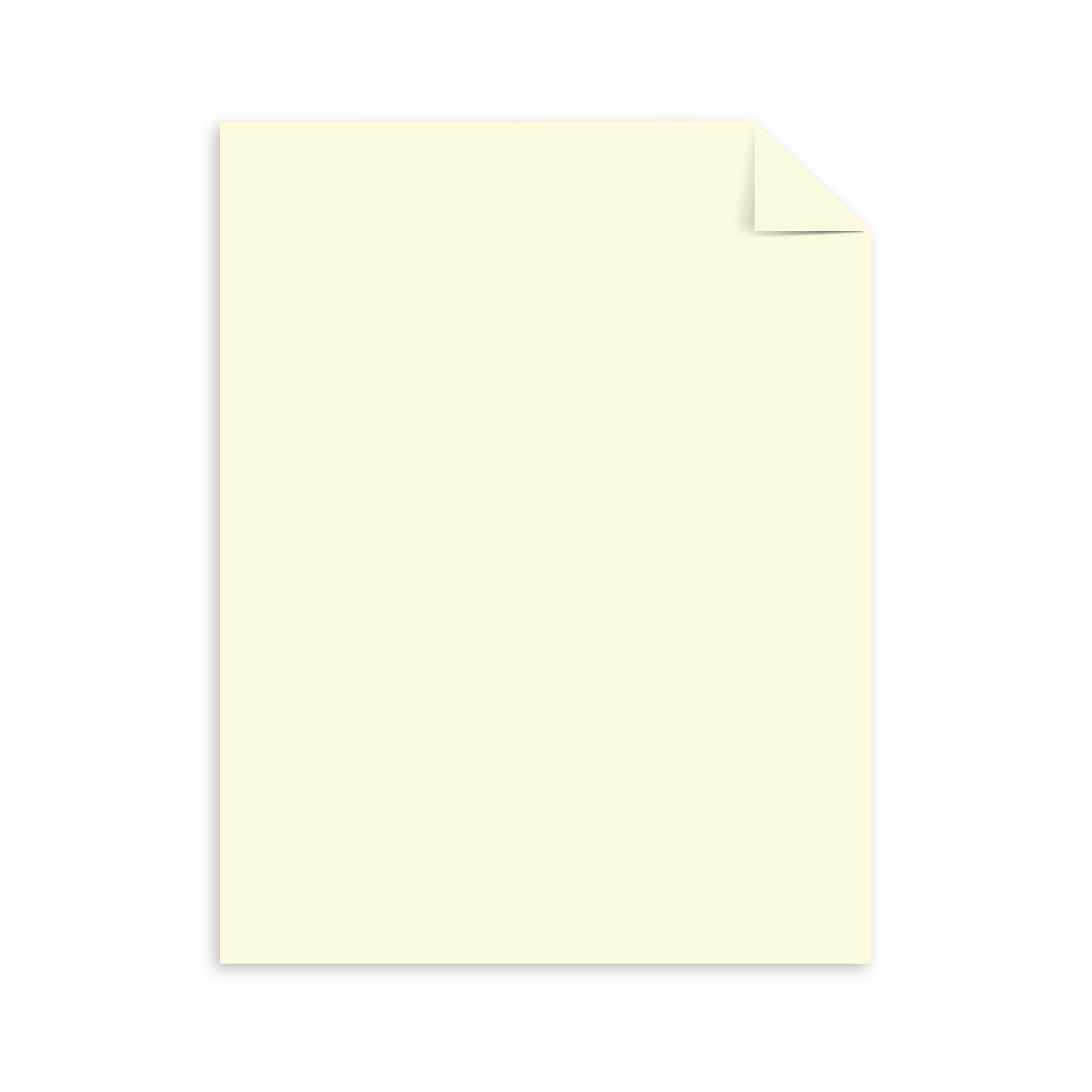 Astrobrights Colored Cardstock, 8.5 inch x 11 inch, 65 lb/176 gsm, Cream, 50 Sheets